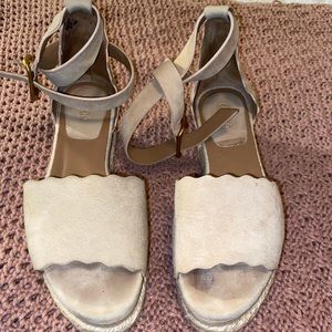 Chloe Lauren espadrille platform sandals